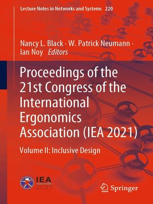 cover image of Proceedings of the 21st Congress of the International Ergonomics Association (IEA 2021)
